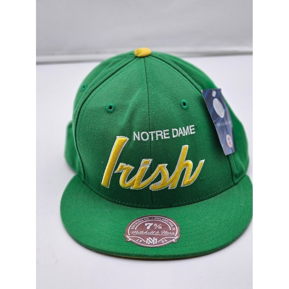 Notre Dame Irish SnapBack Hat Cap- University of Notre Dame- Size 7 5/8-Wool